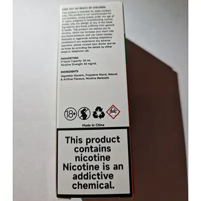 Photo de l’avis officiel: Runfree, NIC SALTS Cartouche de cigarette électronique — risque: Risque chimique