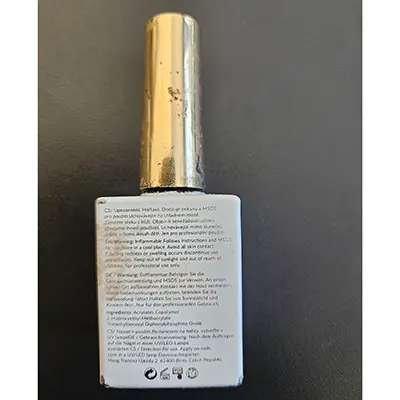 Photo de l’avis officiel: THT PROFESSIONAL NAIL SOAK OFF Gel vernis à ongles — risque: Risque chimique