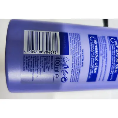 Photo de l’avis officiel: Nivea NIVEA SMOOTH SENSATION CREAMY BODY MILK Lotion pour le corps — risque: Risque chimique
