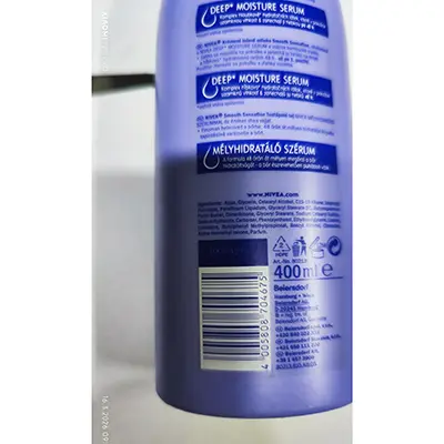 Photo de l’avis officiel: Nivea NIVEA SMOOTH SENSATION CREAMY BODY MILK Lotion pour le corps — risque: Risque chimique