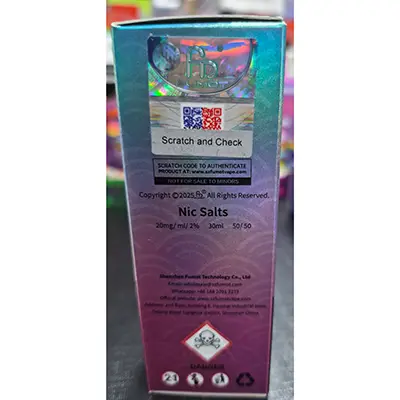 Photo de l’avis officiel: FUMOT SUPER ICE Cartouche de cigarette électronique — risque: Risque chimique (SR/01149/26)