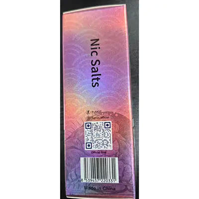 Photo de l’avis officiel: FUMOT SUPER ICE Cartouche de cigarette électronique — risque: Risque chimique (SR/01145/26)
