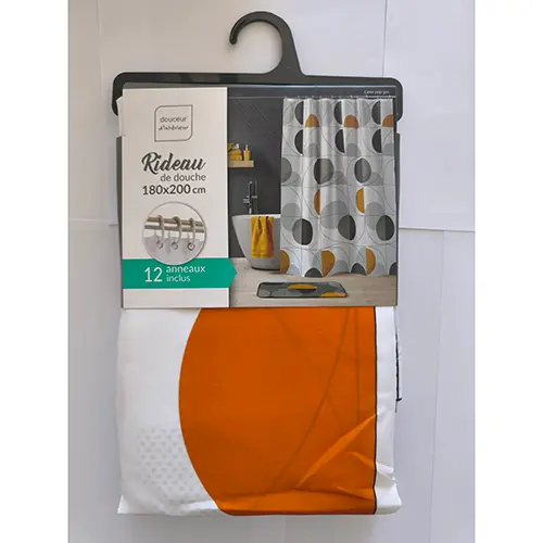 Foto do aviso oficial: douceur d'interieur shower curtain 180x200cm Cortina do chuveiro — risco: Químico & Ambiente