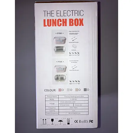 Foto do aviso oficial: Electric Heating Lunch Box Almoço elétrico — risco: Choque elétrico