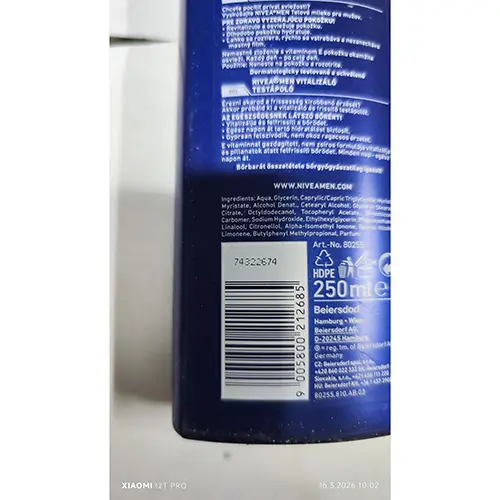 Photo de l’avis officiel: Nivea REVITALIZING BODY MILK Lait corporel — risque: Risque chimique