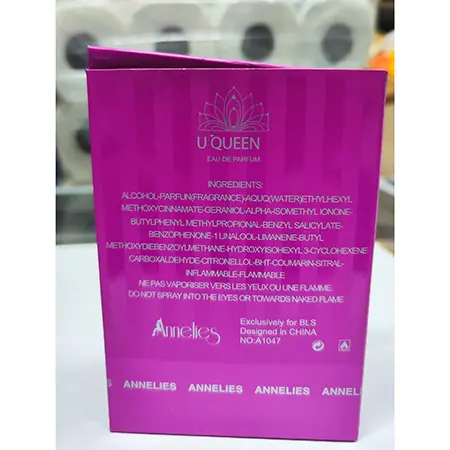 Photo de l’avis officiel: ANNELIES U´QUEEN ANNELIES EAU DE PARFUM — risque: Risque chimique
