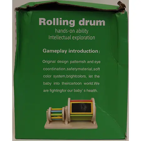 Photo de l’avis officiel: Rolling Drum Ensemble de jouets en bois — risque: Étouffement