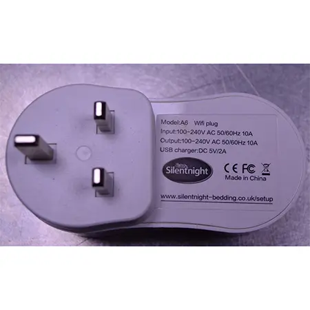 Photo from the official notice: Silentnight Smart Wi-Fi Plug wifi connected plug socket — electric shock risk
