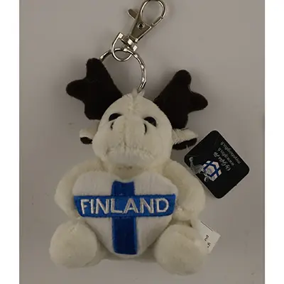 Foto do aviso oficial: Giftis Oy Sydän husky Porta-chaves com brinquedo macio — risco: Engasgamento
