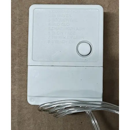 Photo de l’avis officiel: 100LED Chaîne d'éclairage — risque: Choc électrique (SR/01304/26)