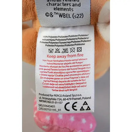 Foto do aviso oficial: Looney Tunes Pram toy Brinquedo macio — risco: Engasgamento