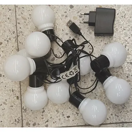 Photo de l’avis officiel: LEDon TIME Ozdobny Lancuch LED Chaîne d'éclairage — risque: Choc électrique