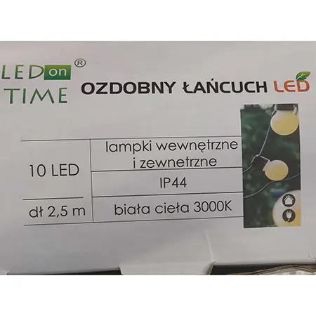 Photo de l’avis officiel: LEDon TIME Ozdobny Lancuch LED Chaîne d'éclairage — risque: Choc électrique