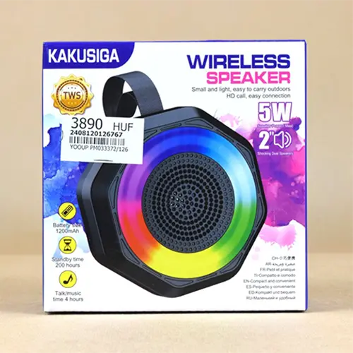 Photo from the official notice: KAKUSIGA WIRELESS SPEAKER — burns risk