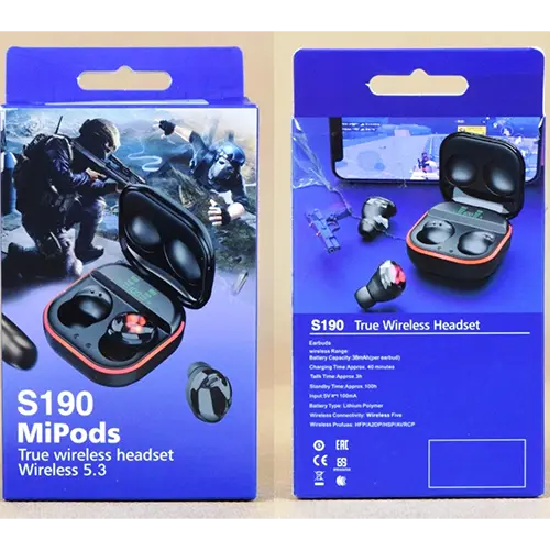 Photo de l’avis officiel: True Wireless Headset; Earbuds Écouteurs sans fil — risque: Brûlures