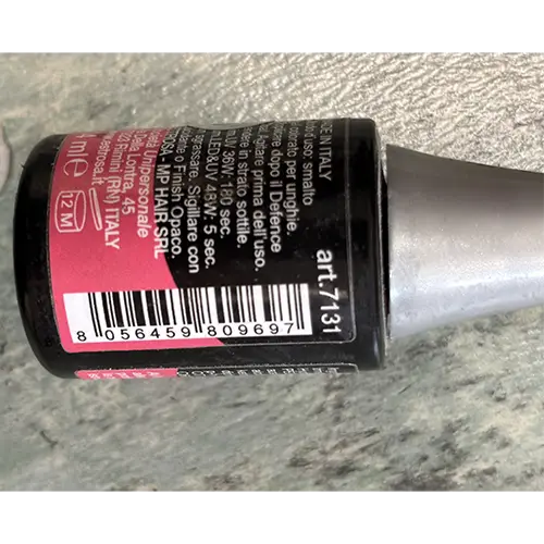 Photo de l’avis officiel: Estrosa Smalto Gelèe de Fraise Gel vernis à ongles — risque: Risque chimique