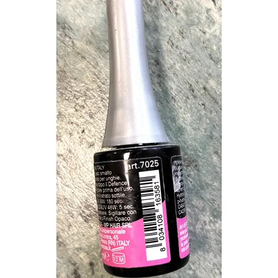Photo de l’avis officiel: Estrosa Smalto gel rosa dea plus Gel vernis à ongles — risque: Risque chimique
