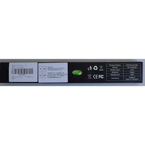 Photo from the official notice: Dynmeow LED Dog Collar — burns & fire risk