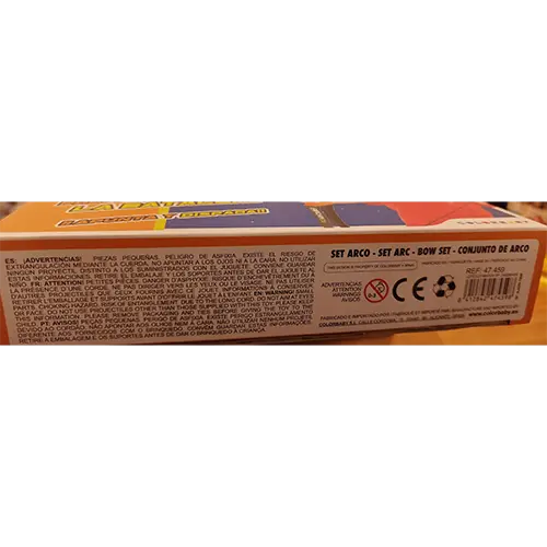 Photo from the official notice: Colorbaby Archer warriors plastic toy set — damage to sight risk