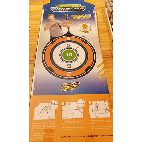 Photo from the official notice: Colorbaby Archer warriors plastic toy set — damage to sight risk