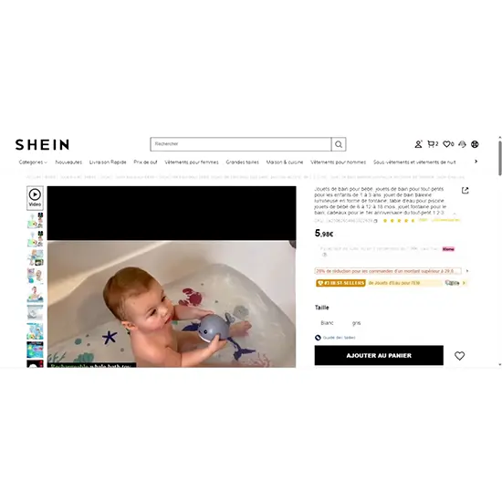 Photo de l’avis officiel: Whale Fountain, Jouets de bain pour bébé, jouets de bain pour tout-petits de 1 à 3 ans Jouet de bain — risque: Étouffement