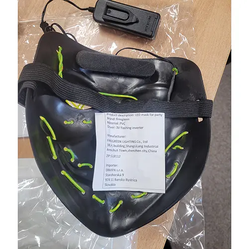Foto dell’avviso ufficiale: finegreen Maschera a LED — rischio: Ambiente