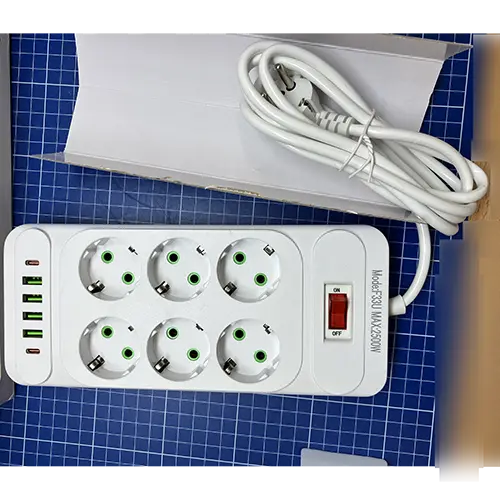 Foto do aviso oficial: Portable Socket, Power Socket Chumbo da extensão — risco: Choque elétrico