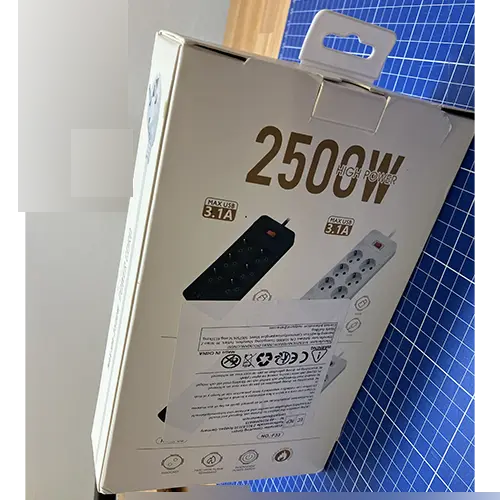 Foto do aviso oficial: Portable Socket, Power Socket Chumbo da extensão — risco: Choque elétrico