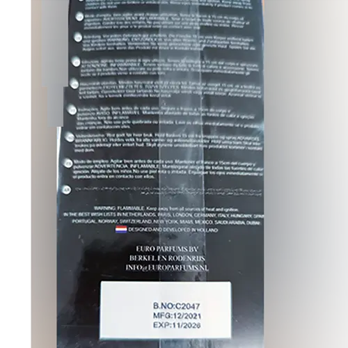 Foto dell’avviso ufficiale: PRIVATE LABEL MAN CLOSE 2 Eau de toilette — rischio: Rischio chimico
