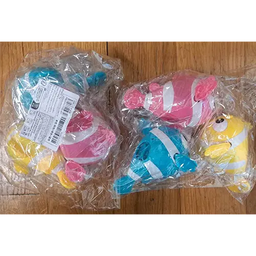 Foto dell’avviso ufficiale: Jouets de bain Poissons clowns nageant x3 Giocattolo da bagno — rischio: Ostruzione delle vie aeree