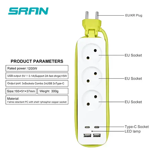 Photo from the official notice: SRAN extension lead — electric shock & fire risk (SR/01528/26)