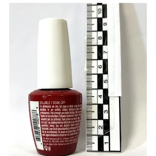 Photo de l’avis officiel: OPI Gel Color - Color So Hot It Berns Gel vernis à ongles — risque: Risque chimique