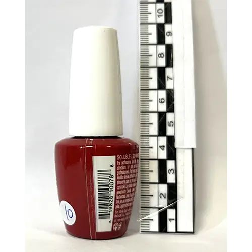 Photo de l’avis officiel: OPI Gel Color - Color So Hot It Berns Gel vernis à ongles — risque: Risque chimique