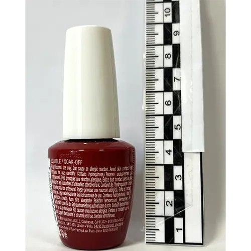 Photo de l’avis officiel: OPI Gel Color - Color So Hot It Berns Gel vernis à ongles — risque: Risque chimique