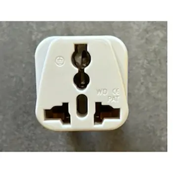Photo de l’avis officiel: White UK Plug Adapters Adaptateur de puissance — risque: Choc électrique & Incendie