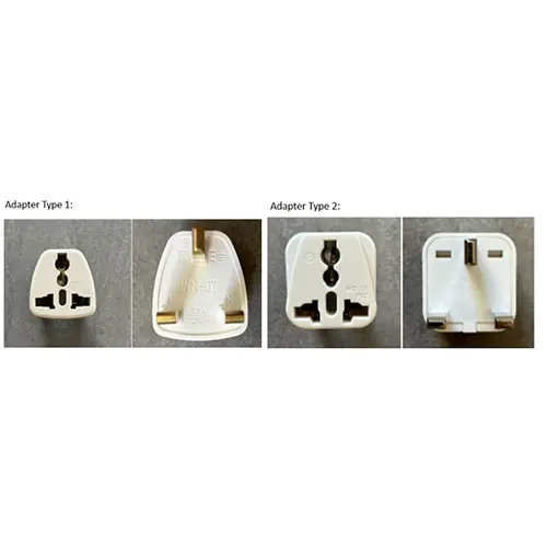 Photo de l’avis officiel: White UK Plug Adapters Adaptateur de puissance — risque: Choc électrique & Incendie