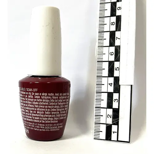 Photo de l’avis officiel: OPI Gel color - Malaga Wine Gel vernis à ongles — risque: Risque chimique (SR/01550/26)