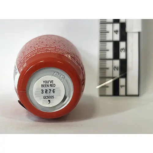 Foto uit de officiële melding: OPI Gel Color - You've Been Red Gel nagellak — risico: Chemische risico's