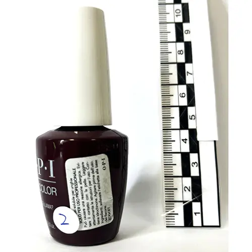 Photo from the official notice: OPI Gel Color - Como se LLama? gel nail polish — chemical risk