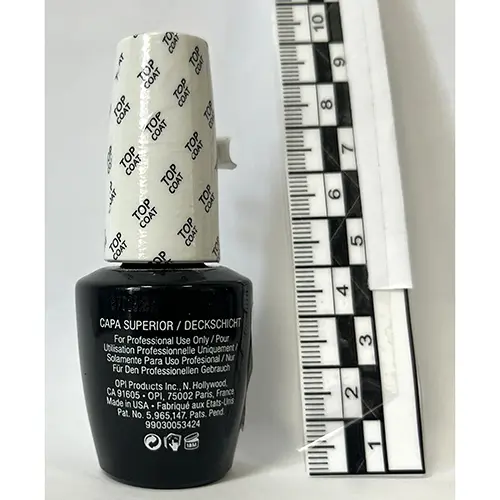 Foto do aviso oficial: OPI Gel Color - Top Coat - Vernis De Protection Verniz para unhas em gel — risco: Químico
