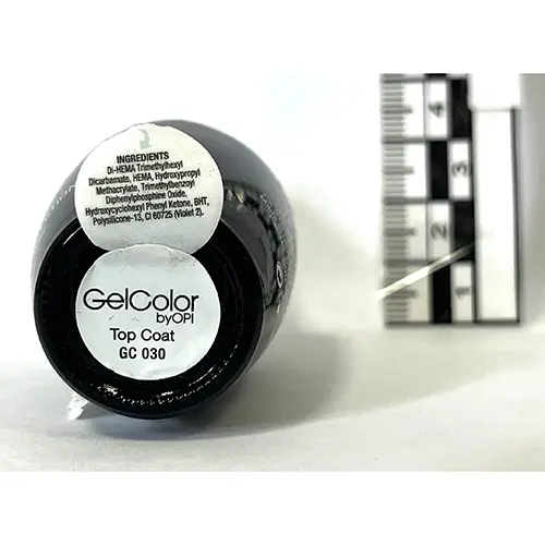 Foto do aviso oficial: OPI Gel Color - Top Coat - Vernis De Protection Verniz para unhas em gel — risco: Químico