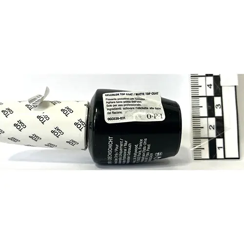 Foto do aviso oficial: OPI Gel Color - Top Coat - Vernis De Protection Verniz para unhas em gel — risco: Químico