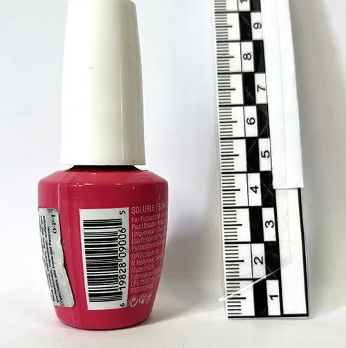 Foto do aviso oficial: OPI Gel Color - Strawberry Margarita Verniz para unhas em gel — risco: Químico