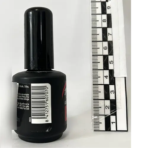 Foto do aviso oficial: Thuya Gel ON-Off  - B Color Verniz para unhas em gel — risco: Químico
