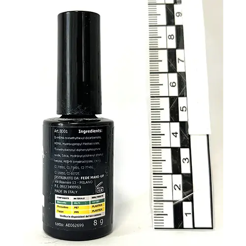 Photo de l’avis officiel: Jenessa 1 Gel vernis à ongles — risque: Risque chimique