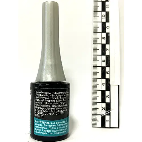 Photo de l’avis officiel: Estrosa Smalto gel semipermanente Gel vernis à ongles — risque: Risque chimique (SR/01591/26)