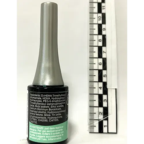 Photo de l’avis officiel: Estrosa Smalto gel semipermanente Gel vernis à ongles — risque: Risque chimique (SR/01589/26)