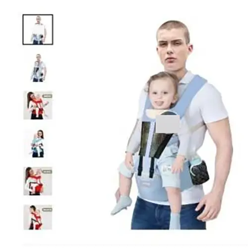 Photo from the official notice: JIADUN Porte bébé ergonomique sac à dos infantile bébé hipseat transporteur face avant baby carrier — injuries risk
