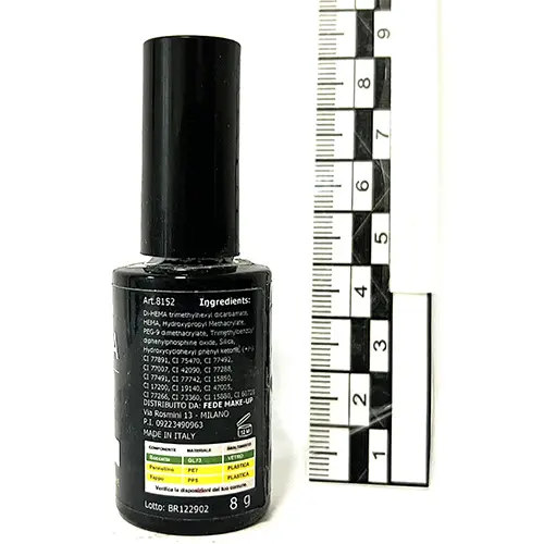 Photo de l’avis officiel: Jenessa 152 Gel vernis à ongles — risque: Risque chimique