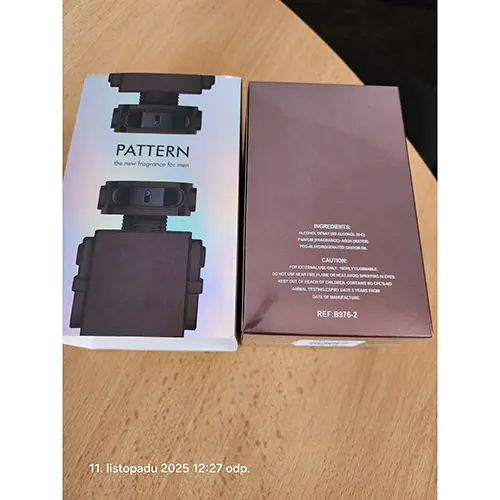 Photo de l’avis officiel: PATTERN THE NEW FRAGRANCE FOR MEN Parfum — risque: Risque chimique